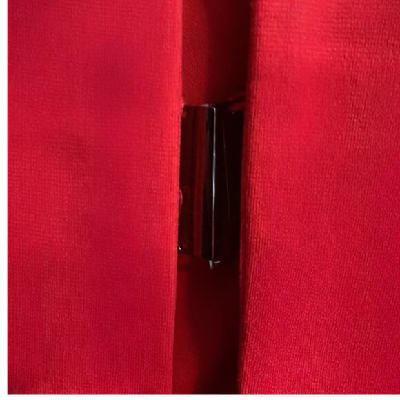 Jessica Howard Blazer Red Short Jacket Size 16 Y2K 3/4 Sleeve Career Holidays - Picture 3 of 11